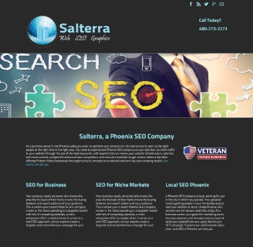 Affordable Web Design AZ landing page
